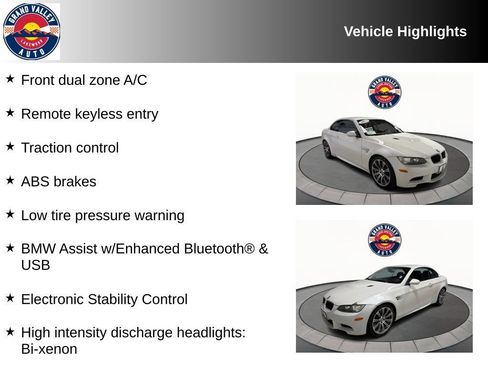 Used 2012 BMW M3 Convertible RWD image 2