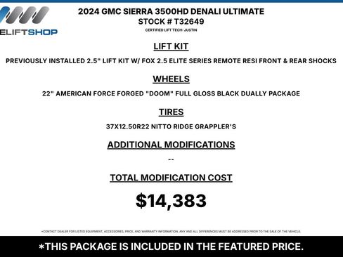 Used 2024 GMC Sierra 3500 Denali Ultimate AWD/4WD image 1