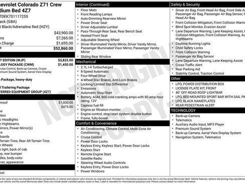 New 2025 Chevrolet Colorado Z71 w/ Midnight Edition image 4