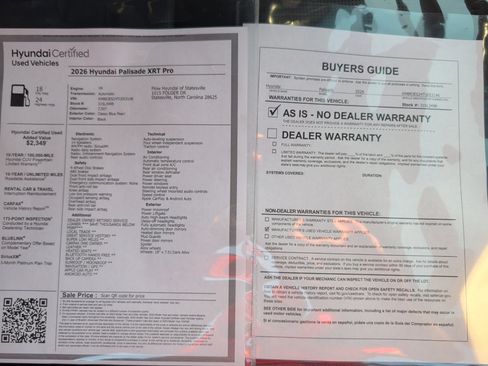Certified 2026 Hyundai Palisade XRT Pro AWD/4WD image 33