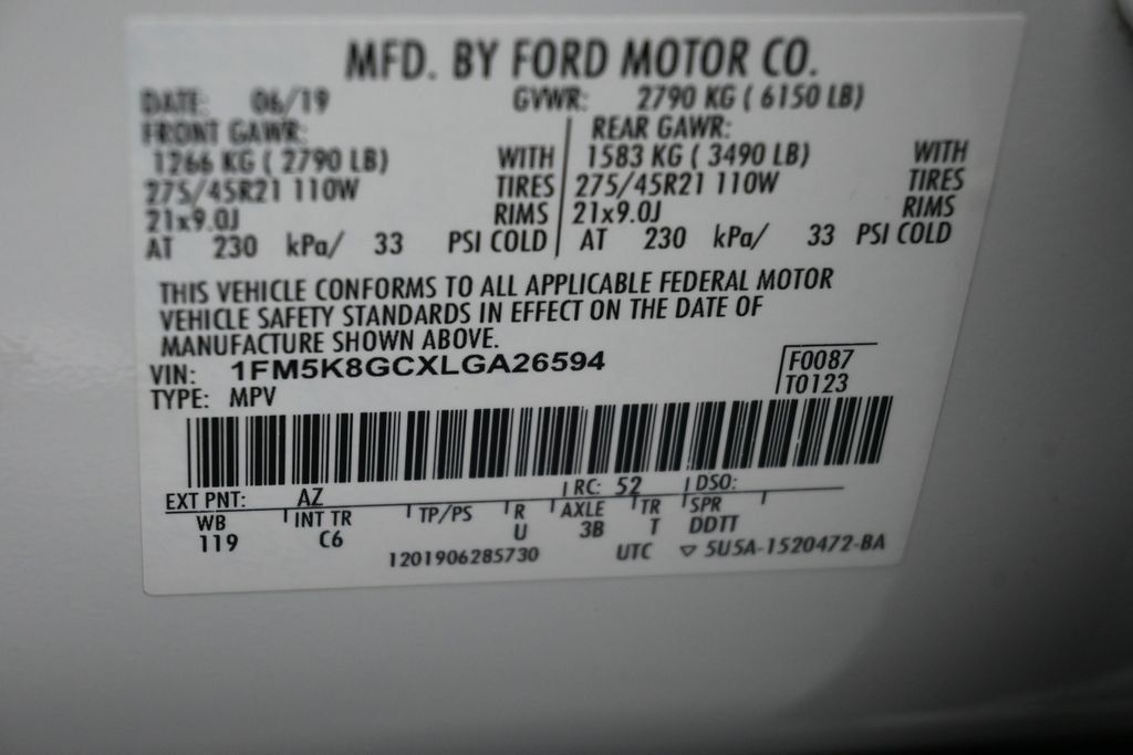 Used 2020 Ford Explorer ST w/ ST High-Performance Pack AWD/4WD image 18