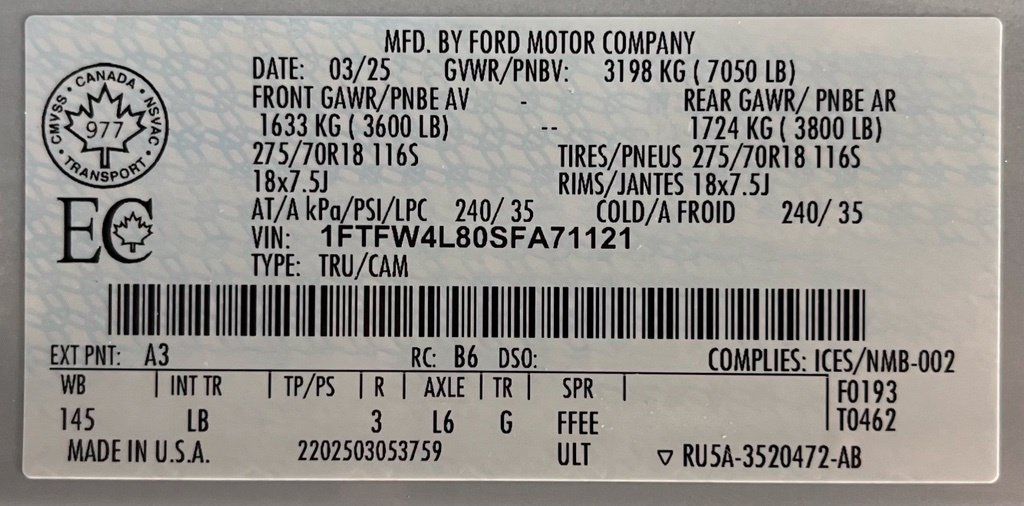 Used 2025 Ford F150 Tremor AWD/4WD image 62
