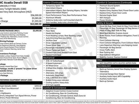 Used 2024 GMC Acadia Denali w/ Super Cruise Package AWD/4WD image 13