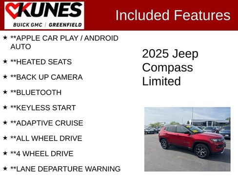Used 2025 Jeep Compass Limited AWD/4WD image 2
