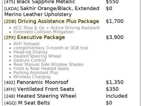 Used 2020 BMW X3 M w/ Executive Package image 4