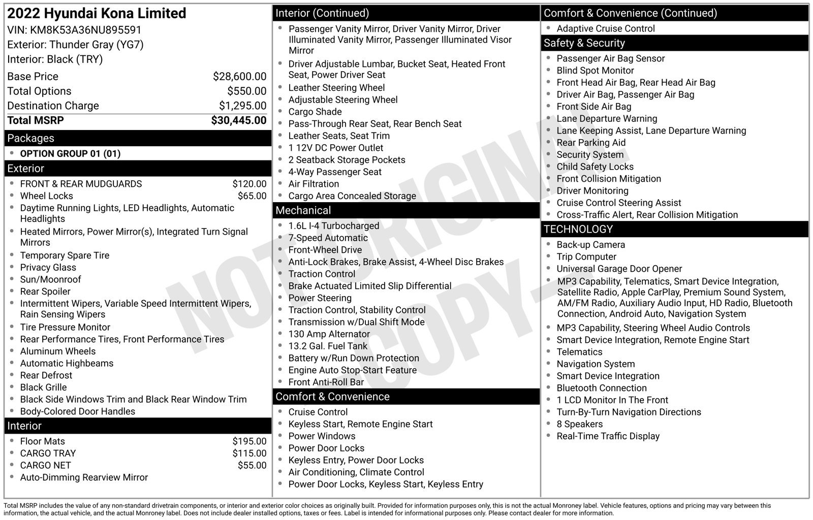 Certified 2022 Hyundai Kona Limited FWD image 41