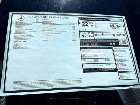 New 2026 Mercedes-Benz GLC 43 AMG 4MATIC Coupe image 13