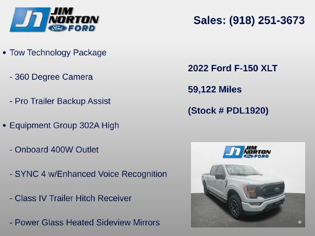 Used 2022 Ford F150 XLT w/ Equipment Group 302A High AWD/4WD image 8