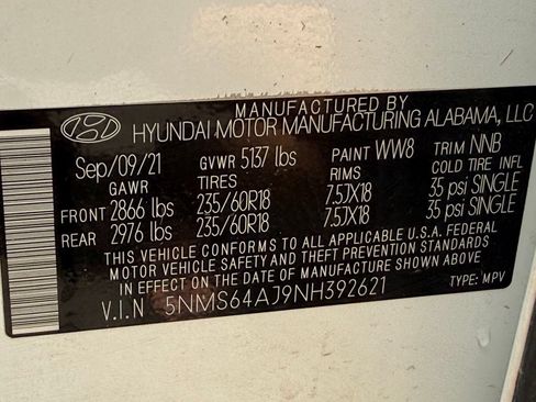 Used 2022 Hyundai Santa Fe SEL w/ Convenience Package FWD image 44