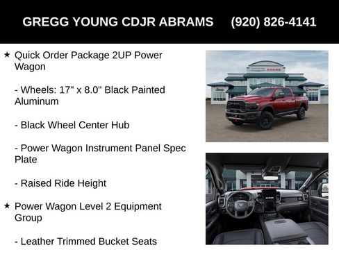 New 2026 RAM 2500 Power Wagon AWD/4WD image 13