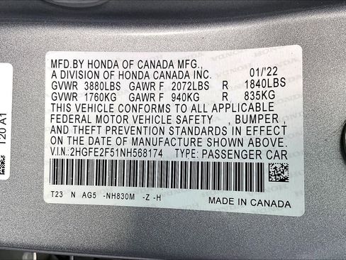 Used 2022 Honda Civic Sport image 34