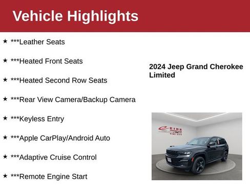 Used 2024 Jeep Grand Cherokee Limited w/ Luxury Tech Group II AWD/4WD image 4