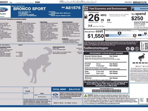 Used 2021 Ford Bronco Sport Big Bend AWD/4WD image 12