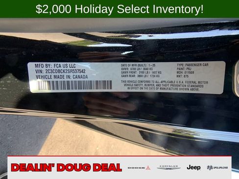 New 2025 Dodge Charger R/T w/ Quick Order Package 25M R/T image 31