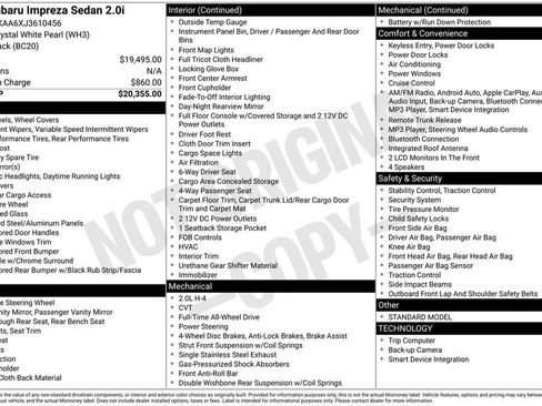 Used 2018 Subaru Impreza 2.0i image 11