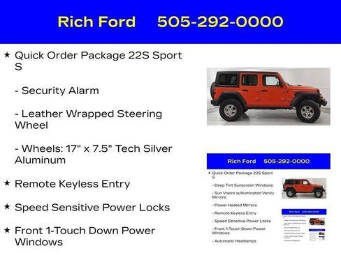 Used 2020 Jeep Wrangler Unlimited Sport S AWD/4WD image 24