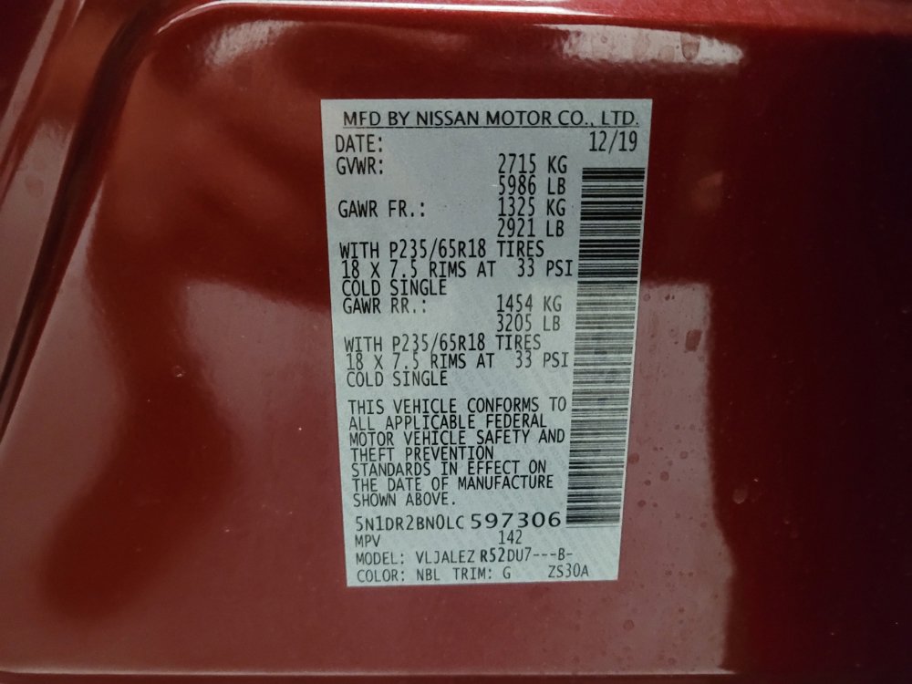 Used 2020 Nissan Pathfinder SV FWD image 33