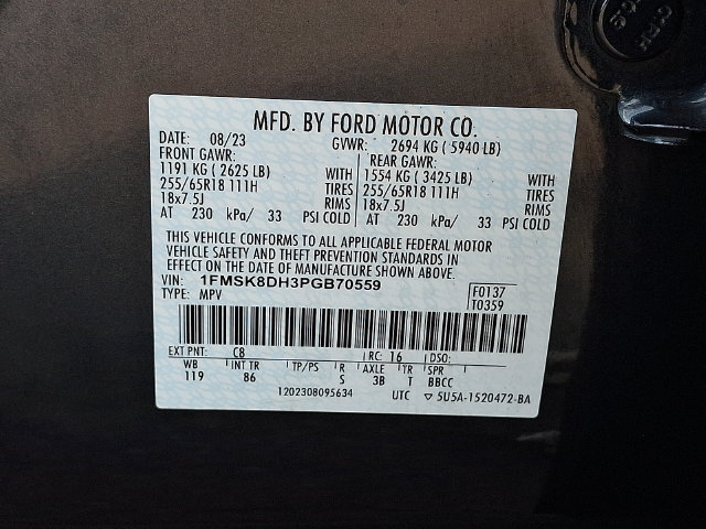 Certified 2023 Ford Explorer XLT AWD/4WD image 27