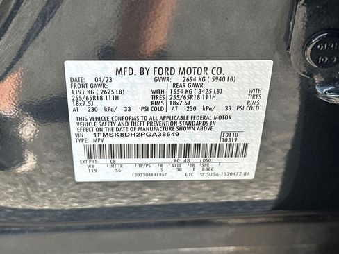 Certified 2023 Ford Explorer XLT w/ Equipment Group 202A AWD/4WD image 34
