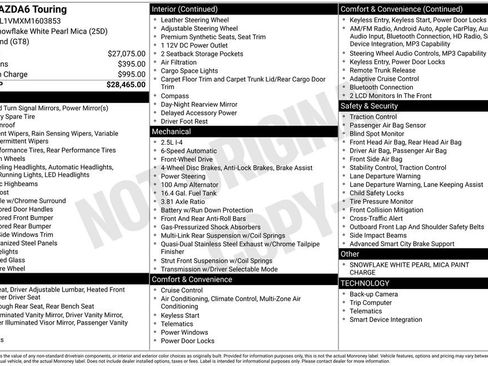 Used 2021 MAZDA MAZDA6 Touring image 11