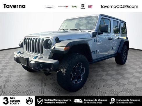 Used 2022 Jeep Wrangler Unlimited Rubicon 4xe w/ Cold Weather Group AWD/4WD image 1