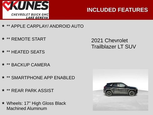 Used 2021 Chevrolet TrailBlazer LT w/ Convenience Package image 2