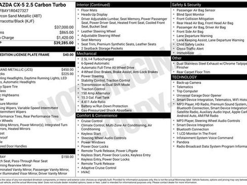 Used 2024 MAZDA CX-5 Carbon Edition AWD/4WD image 34