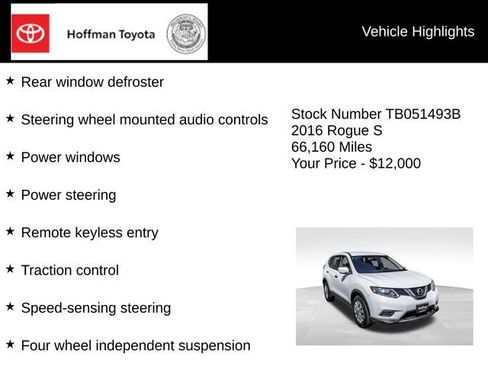 Used 2016 Nissan Rogue S AWD/4WD image 11