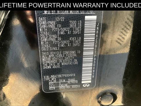 Certified 2023 INFINITI QX80 Sensory w/ Cargo Package image 44