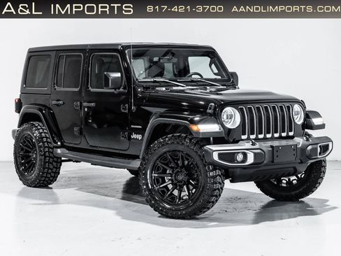 Used 2023 Jeep Wrangler Unlimited Sahara w/ LED Lighting Group AWD/4WD image 1