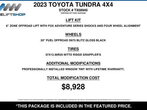 Used 2023 Toyota Tundra 1794 Edition w/ TRD Off-Road Package image 2