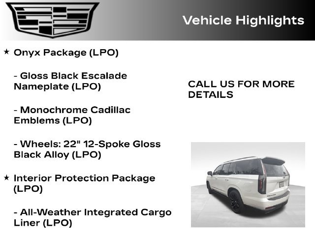 Certified 2024 Cadillac Escalade Sport Platinum w/ LPO, ONYX Package AWD/4WD image 34