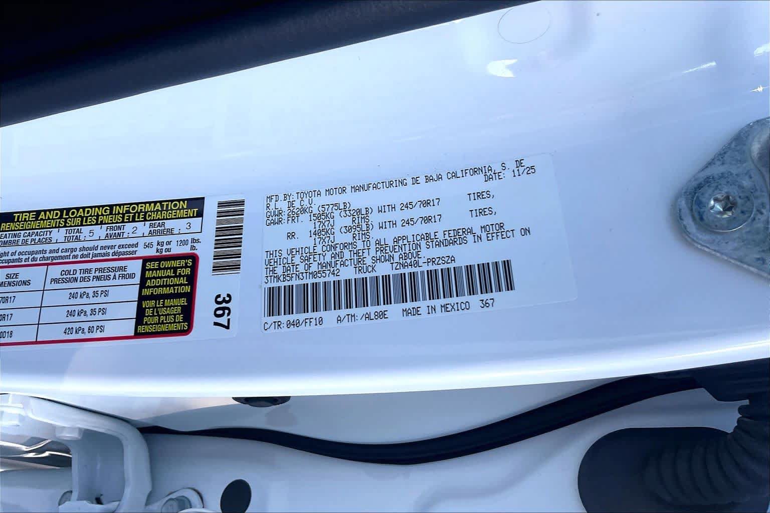 Used 2026 Toyota Tacoma SR5 RWD image 36