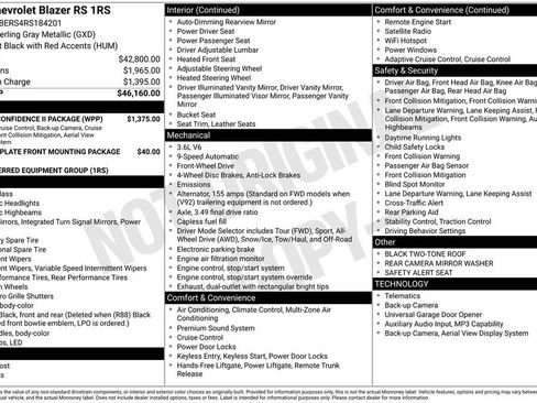 Used 2024 Chevrolet Blazer RS w/ Driver Confidence II Package image 23