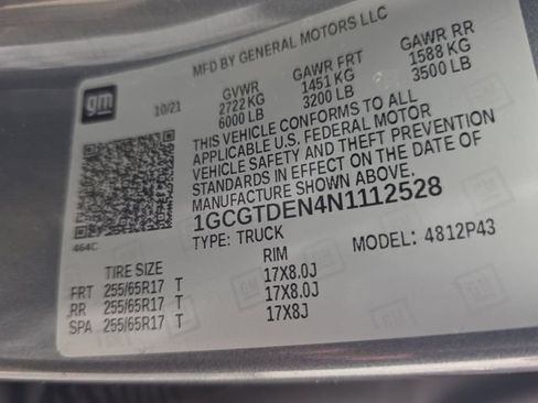 Certified 2022 Chevrolet Colorado Z71 w/ LPO, Tonneau and Step Package AWD/4WD image 10