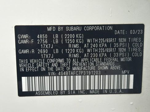 Used 2023 Subaru Outback Premium image 55