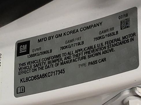 Used 2019 Chevrolet Spark LT image 33