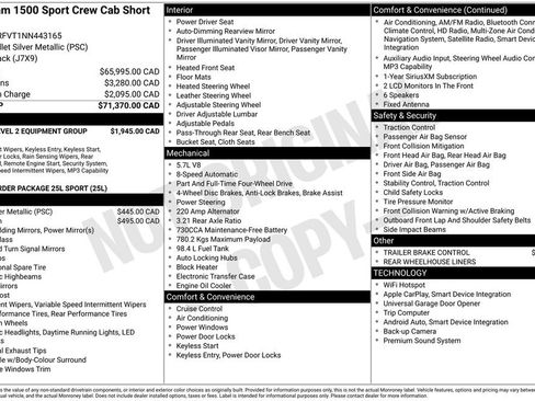 Used 2022 RAM 1500 Sport w/ Rebel Level 2 Equipment Group AWD/4WD image 13