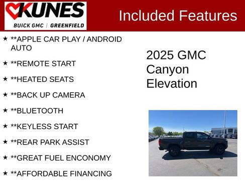 Used 2025 GMC Canyon Elevation w/ Convenience Package AWD/4WD image 2