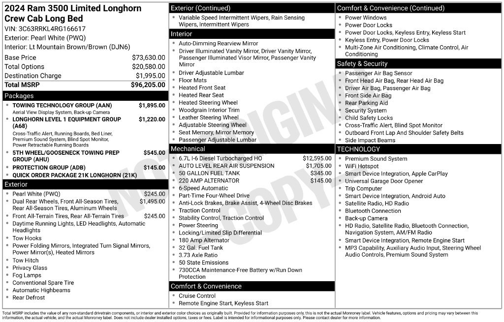 Used 2024 RAM 3500 Limited w/ Towing Technology Group AWD/4WD image 5