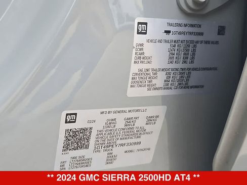 Used 2024 GMC Sierra 2500 AT4 w/ AT4 Premium Plus Package AWD/4WD image 40