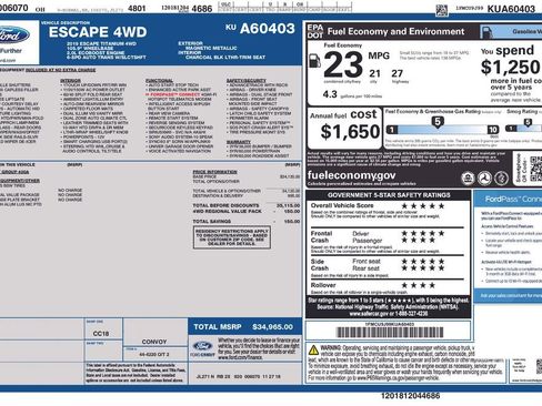 Used 2019 Ford Escape Titanium image 12