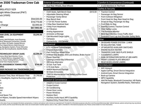 New 2026 RAM 3500 Tradesman AWD/4WD image 32