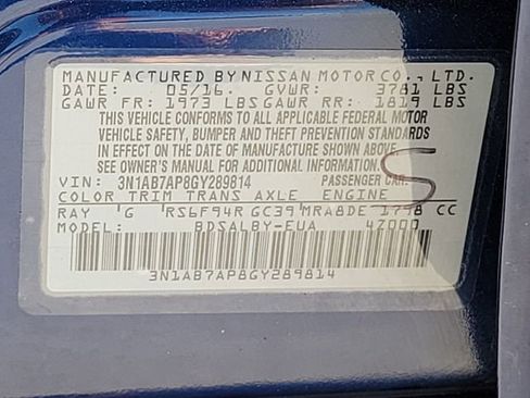 Used 2016 Nissan Sentra S w/ Electronics Package FWD image 15