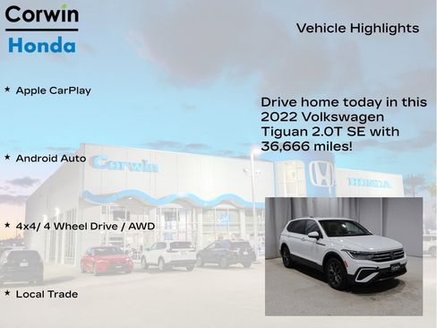 Used 2022 Volkswagen Tiguan SE AWD/4WD image 6