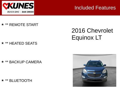 Used 2016 Chevrolet Equinox LT w/ Convenience Package FWD image 2
