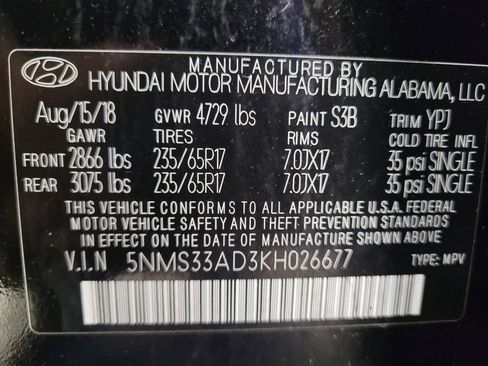 Used 2019 Hyundai Santa Fe SEL FWD image 33