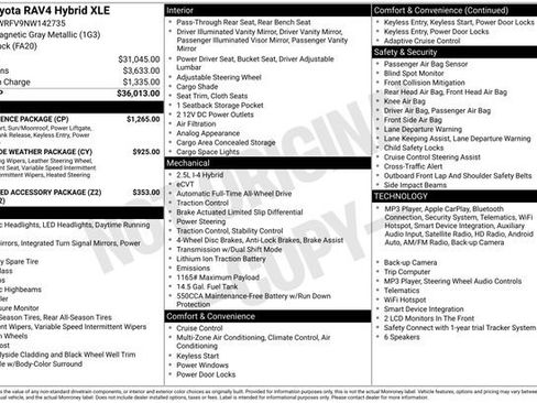 Used 2022 Toyota RAV4 XLE w/ Convenience Package AWD/4WD image 8