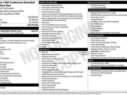 Used 2015 RAM 1500 Tradesman w/ Popular Equipment Group image 5