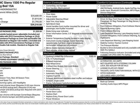 Used 2022 GMC Sierra 1500 Pro w/ Pro Value Package image 9